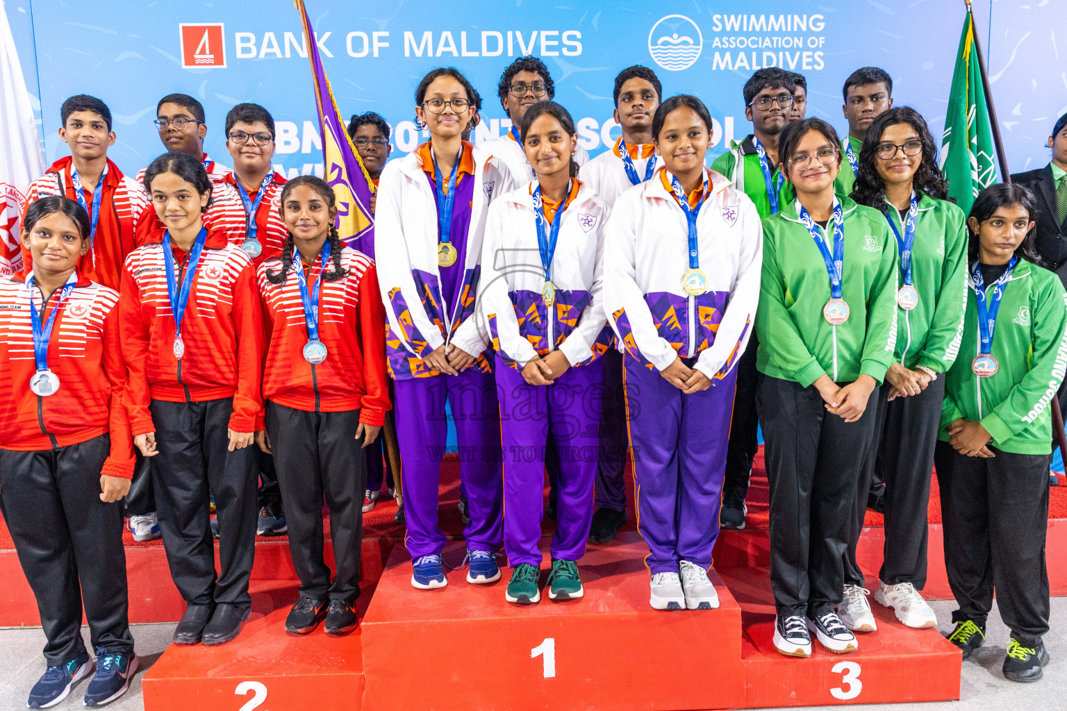 Closing ceremony of BML 20th Inter-School Swimming Competition was held in Hulhumale' Swimming Complex on Saturday, 19th October 2024. 
Photos: Ismail Thoriq