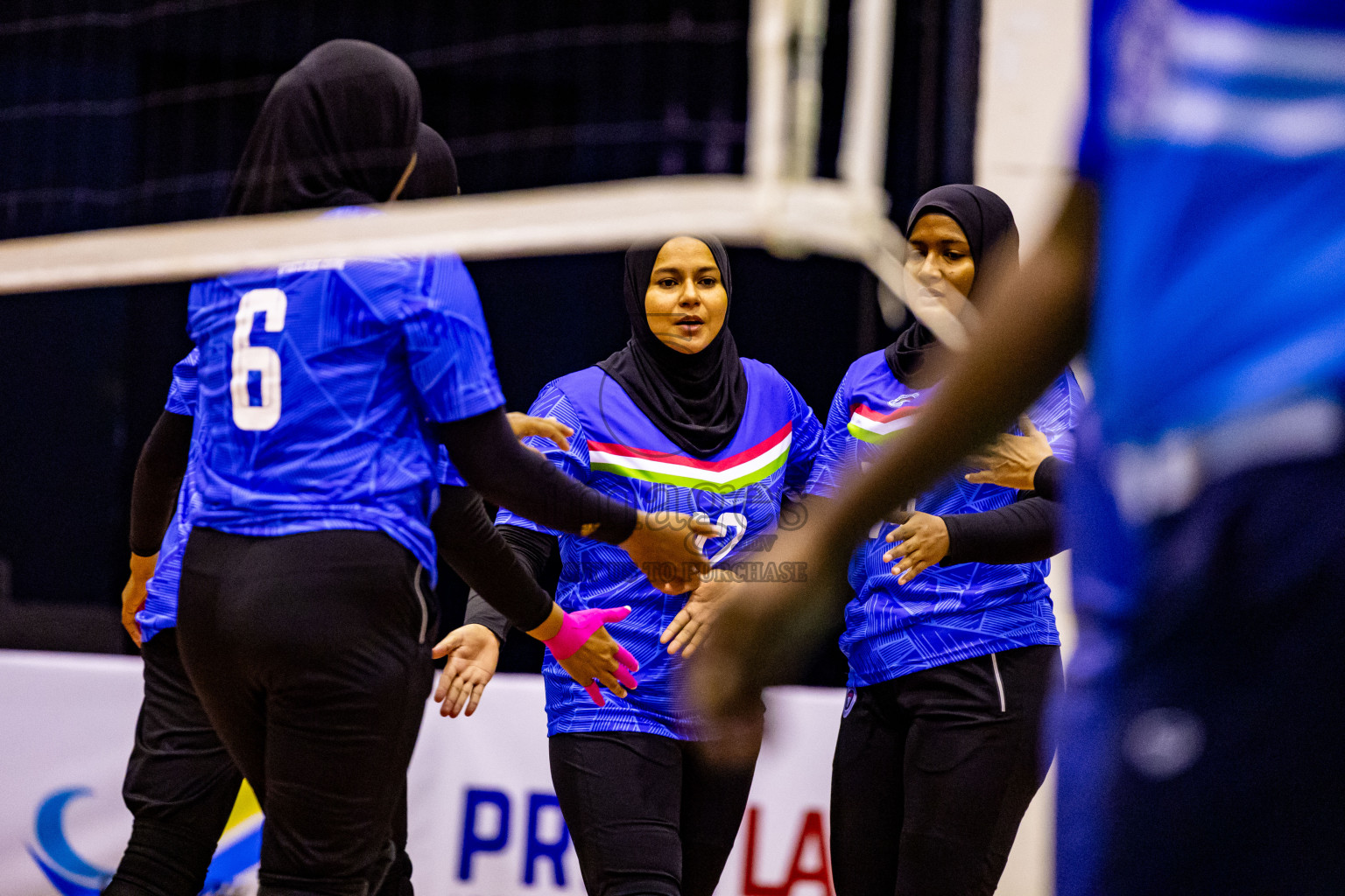 Semi Final of Women's Division of Milo VAM Cup 2024 held in Male', Maldives on Friday, 12th July 2024 at Social Center Indoor Hall Photos By: Nausham Waheed / images.mv