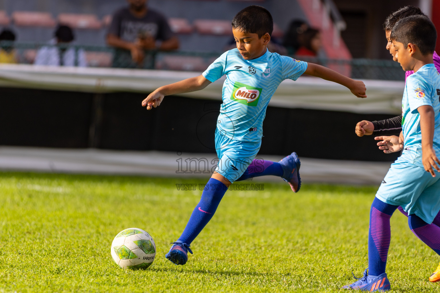 Day 2 of MILO Kids Football Fiesta was held at National Stadium in Male', Maldives on Saturday, 24th February 2024.