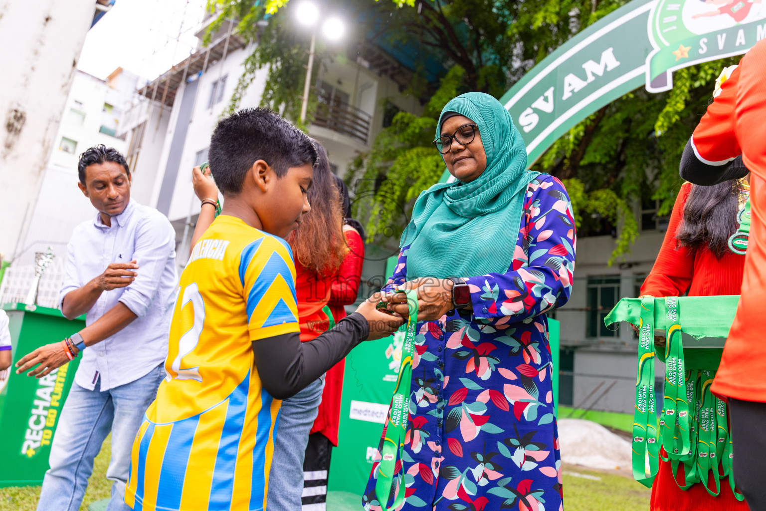 Day 3 of MILO SVAM Juniors 2025 (U-8) was held at Henveiru Stadium in Male', Maldives on Saturday, 28th June 2025. Photos: Ismail Thoriq / images.mv
