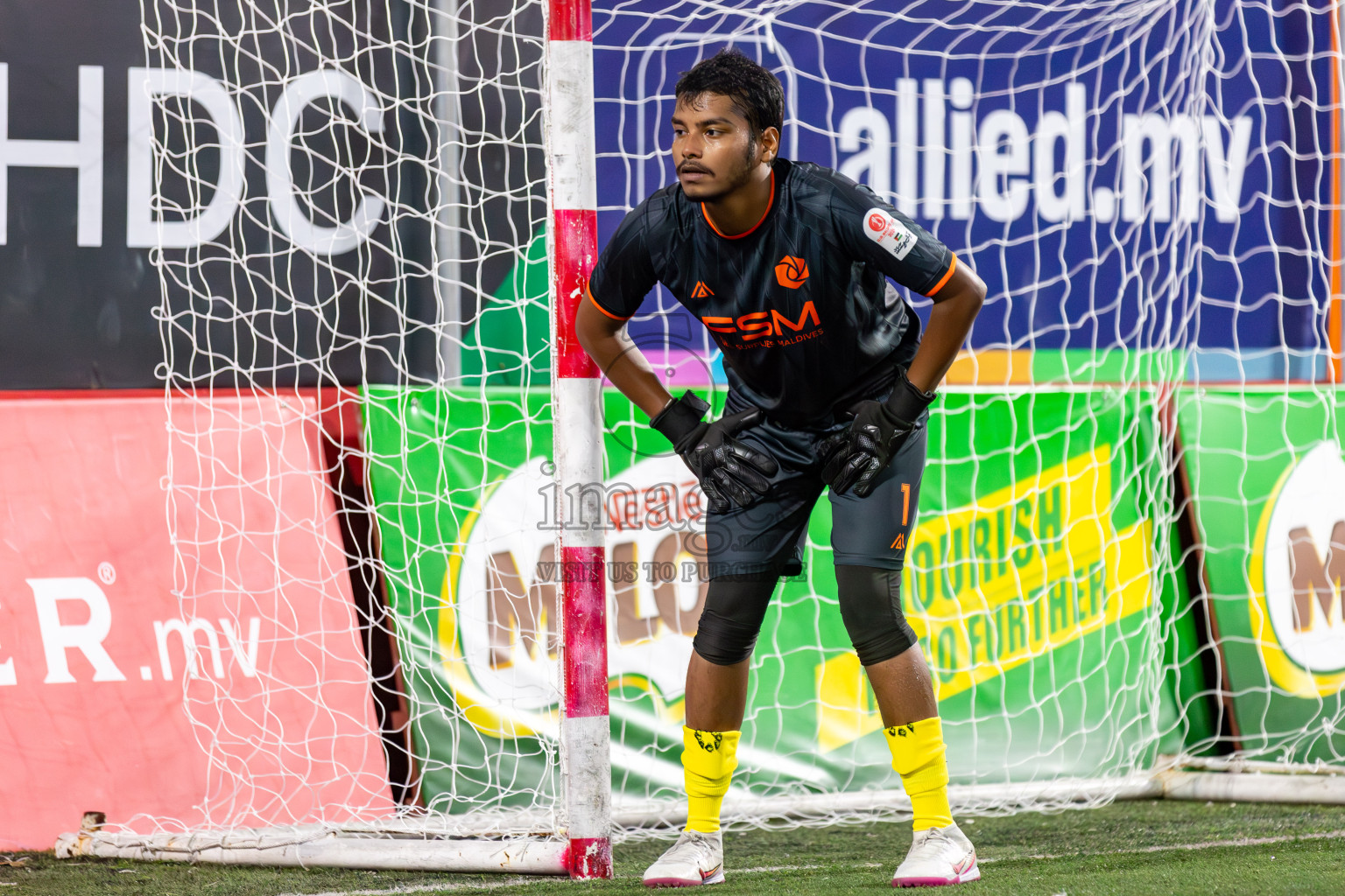 TEAM FSM vs CLUB TTS in Club Maldives Cup 2024 held in Rehendi Futsal Ground, Hulhumale', Maldives on Tuesday, 1st October 2024. Photos: Hassan Simah / images.mv