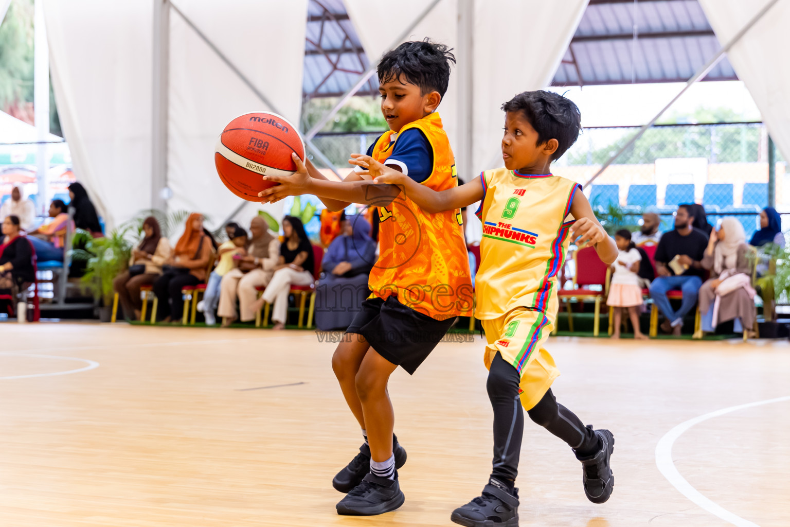 Day 3 of Milo 5 x 5 Junior Challenge 2025 - Basketball tournament held in Basketball Training Center, Male', Maldives on Saturday, 11th October 2025. Photos by: Nausham Waheed, Hassan Simah / Images.mv