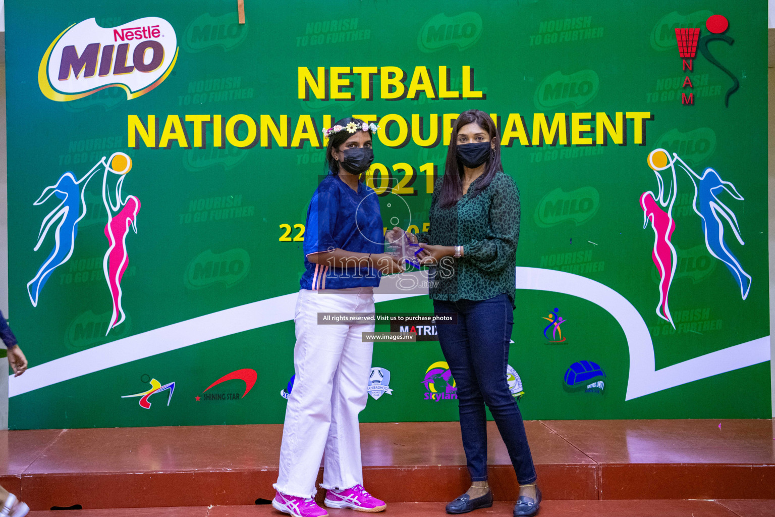 Kulhudhuffushi Youth & R.C vs Club Green Streets in the Finals of Milo National Netball Tournament 2021 (Women's) held on 5th December 2021 in Male', Maldives Photos: Ismail Thoriq / images.mv