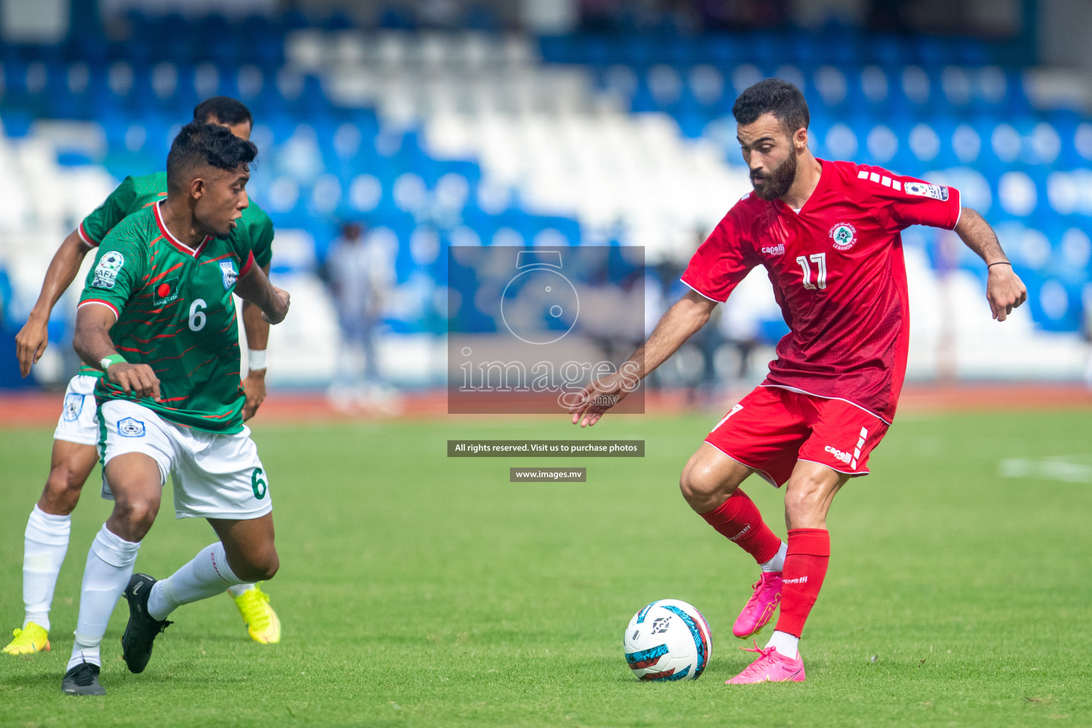 Lebanon vs Bangladesh in SAFF Championship 2023 held in Sree Kanteerava Stadium, Bengaluru, India, on Wednesday, 22nd June 2023. Photos: Nausham Waheed / images.mv