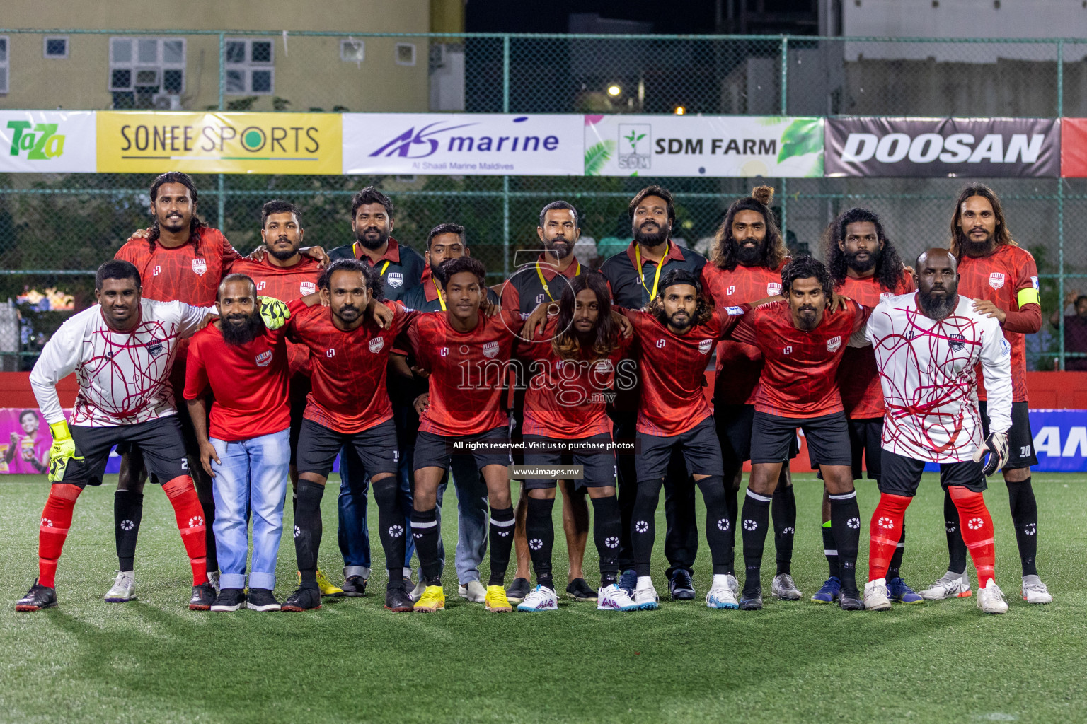 K. Himmafushi vs K. Maafushi in Day 6 of Golden Futsal Challenge 2023 on 10 February 2023 in Hulhumale, Male, Maldives