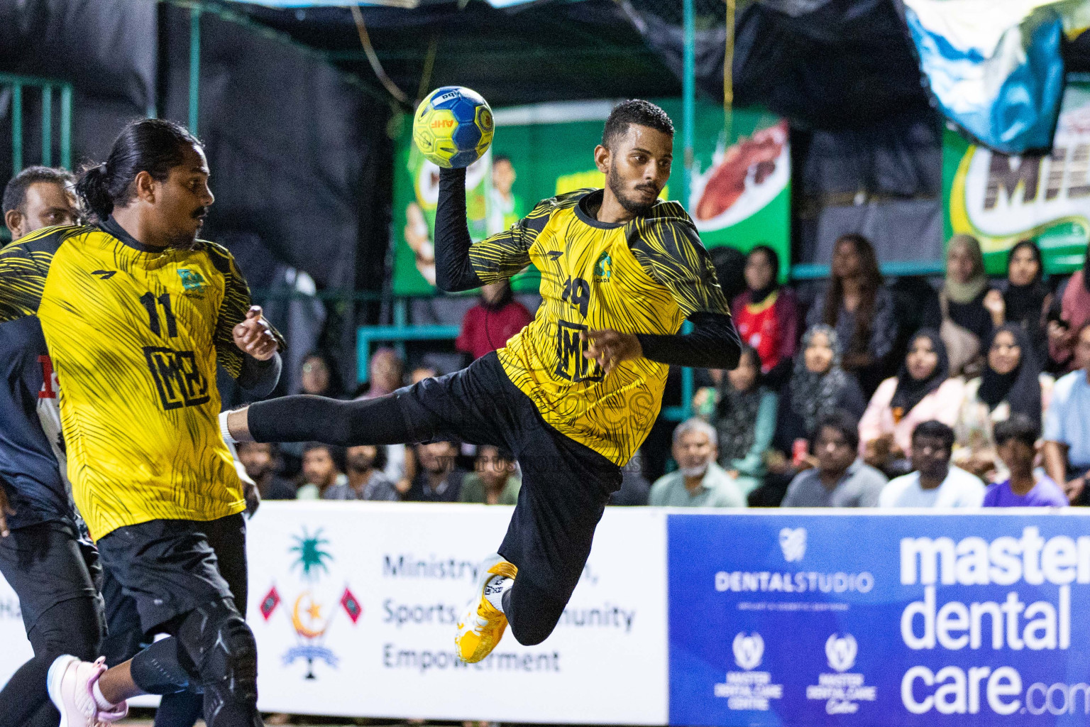 Day 11 of 10th National Handball Tournament 2023, held in Handball ground, Male', Maldives on Friday, 8th December 2023 Photos: Nausham Waheed/ Images.mv