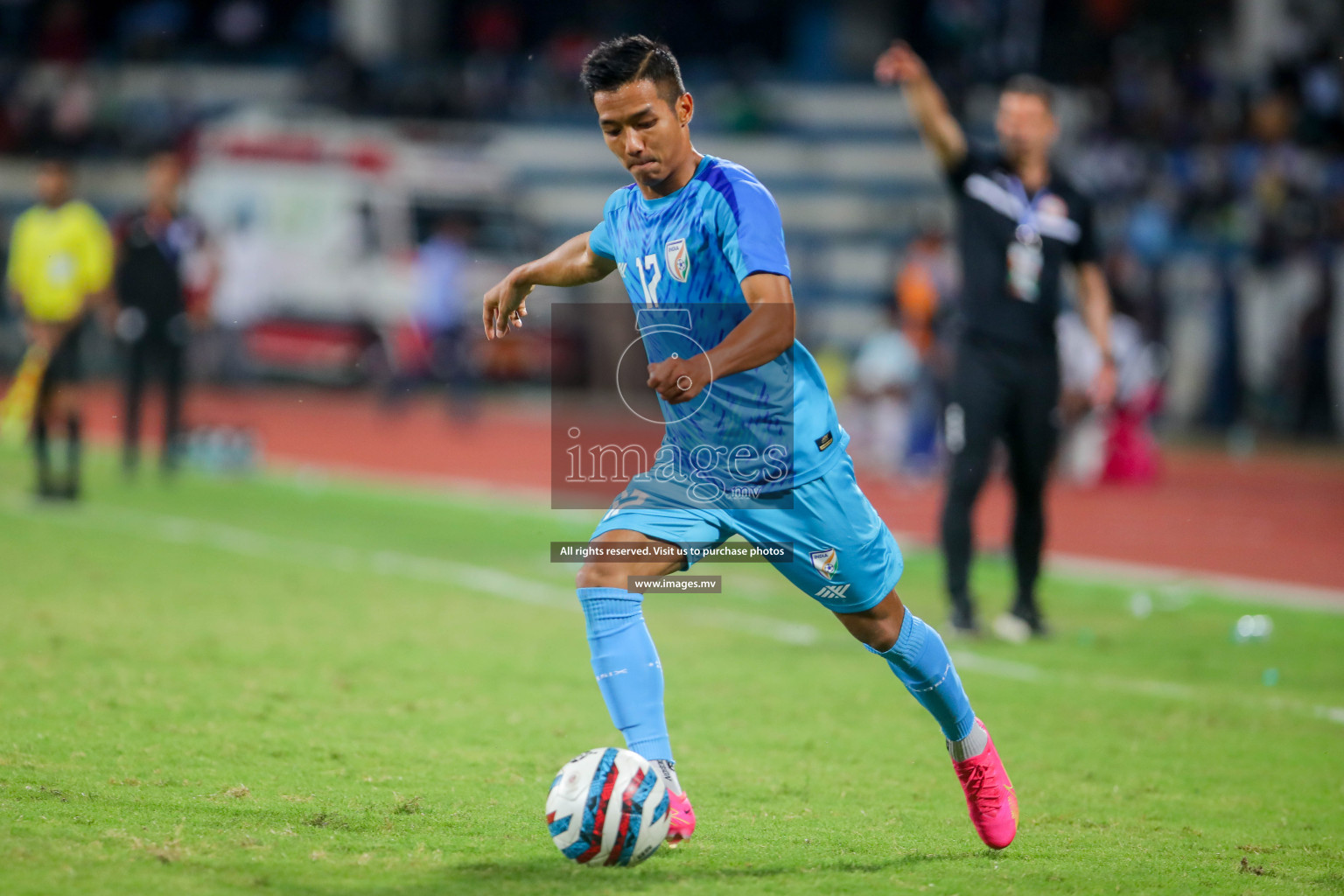 Lebanon vs India in the Semi-final of SAFF Championship 2023 held in Sree Kanteerava Stadium, Bengaluru, India, on Saturday, 1st July 2023. Photos: Hassan Simah / images.mv