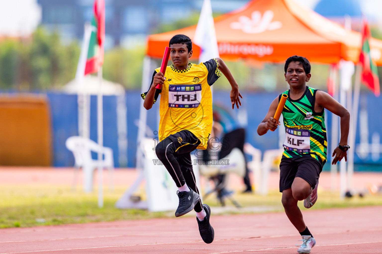 Day 5 of MWSC Interschool Athletics Championships 2024 held in Hulhumale Running Track, Hulhumale, Maldives on Wednesday, 13th November 2024. Photos by: Nausham Waheed / Images.mv