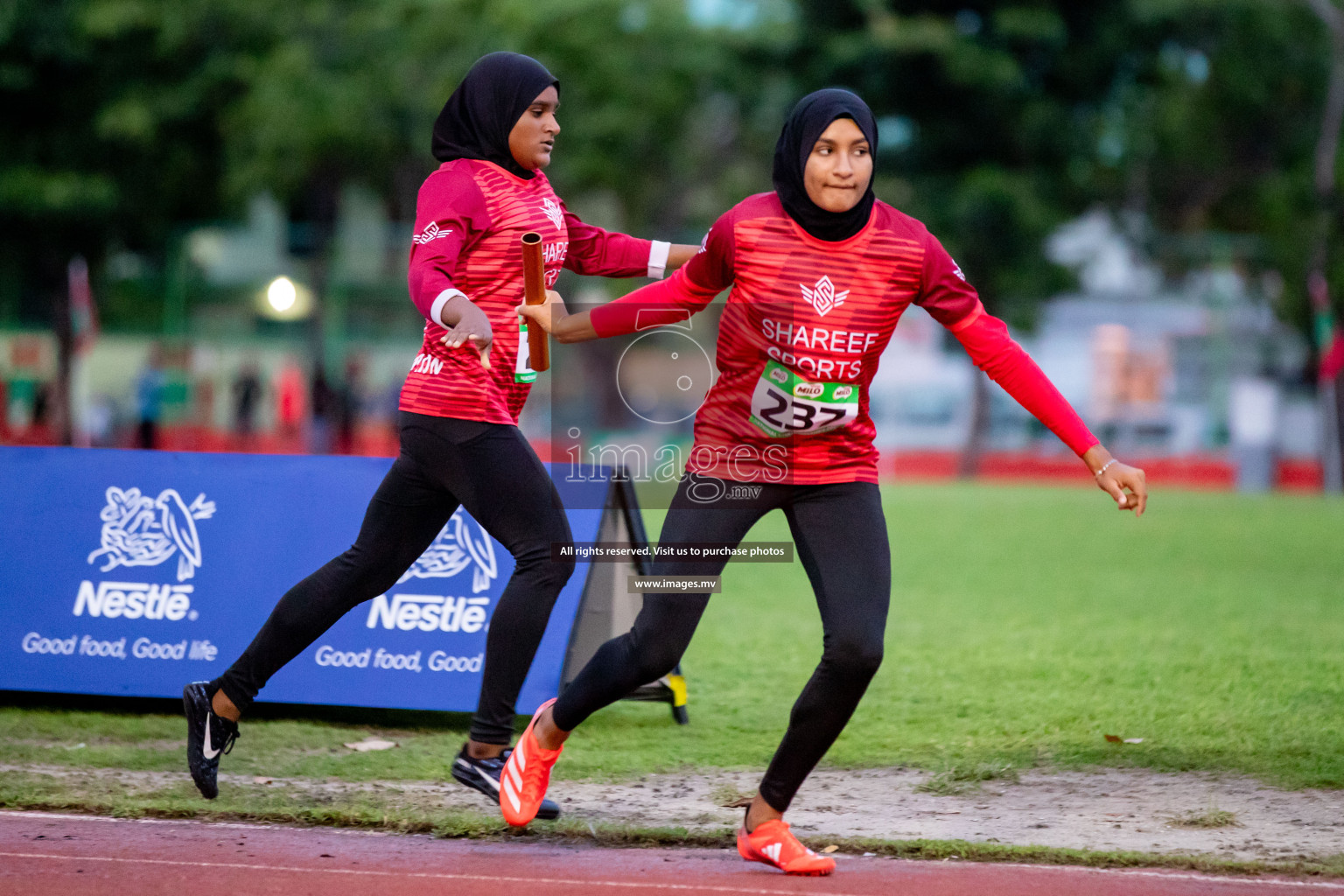 Day 2 of National Athletics Championship 2023 was held in Ekuveni Track at Male', Maldives on Friday, 24th November 2023. Photos: Hassan Simah / images.mv