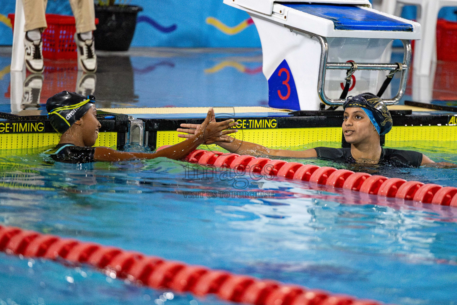 Day 5 of National Swimming Competition 2024 held in Hulhumale', Maldives on Tuesday, 17th December 2024. Photos: Hassan Simah / images.mv