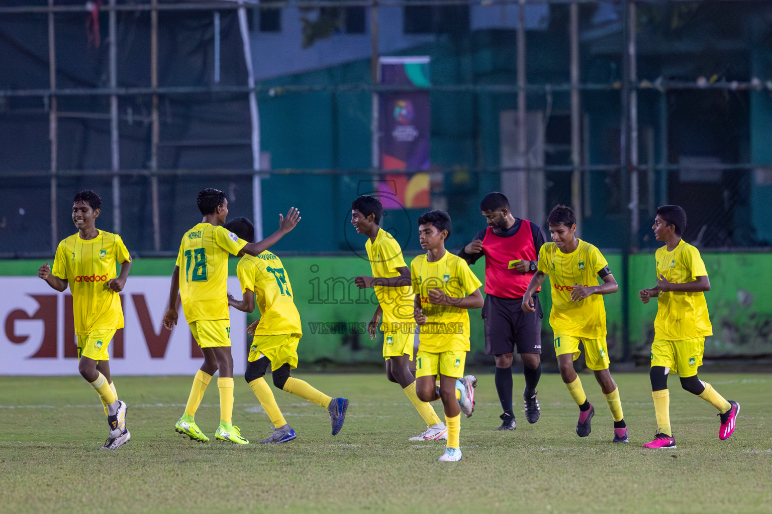 Eagles vs Maziya (U14) in Dhivehi Youth League 2024 - Day 2. Matches held at Henveiru Stadium on 22nd November 2024 , Friday. Photos: Shuu Abdul Sattar/ Images.mv