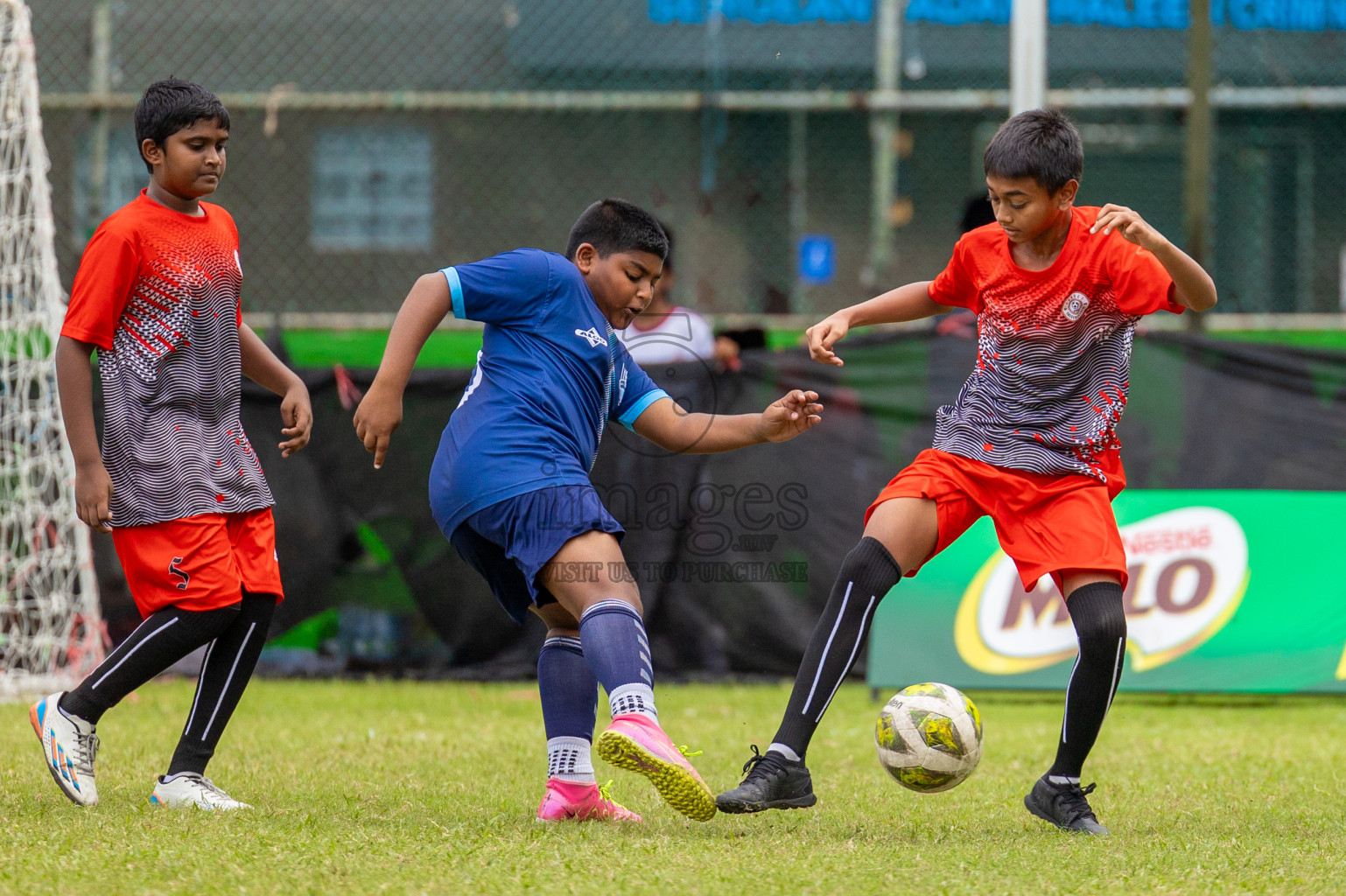 Day 1 of MILO Academy Championship 2024 - U12 was held at Henveiru Grounds in Male', Maldives on Thursday, 4th July 2024. Photos: Shuu Abdul Sattar / images.mv