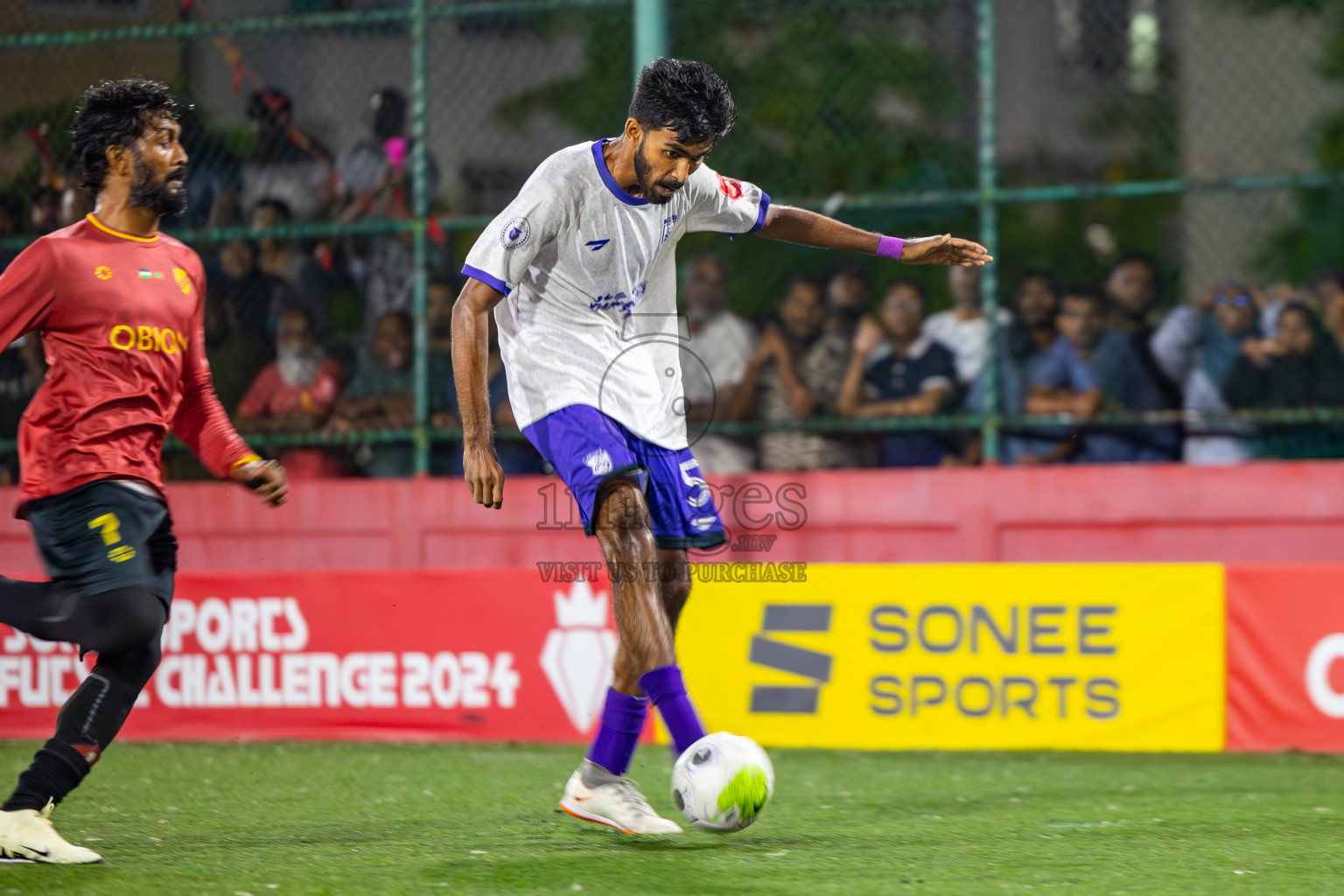 Dh Kudahuvadhoo  vs F Bilehdhoo on Day 34 of Golden Futsal Challenge 2024 was held on Monday, 19th February 2024, in Hulhumale', Maldives
Photos: Mohamed Mahfooz Moosa / images.mv