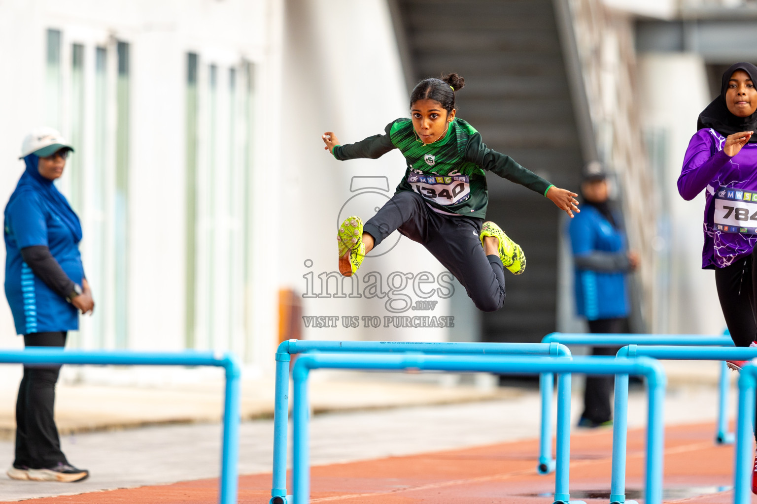 Day 2 of MWSC Interschool Athletics Championships 2024 held in Hulhumale Running Track, Hulhumale, Maldives on Sunday, 10th November 2024.
Photos by: Ismail Thoriq / Images.mv