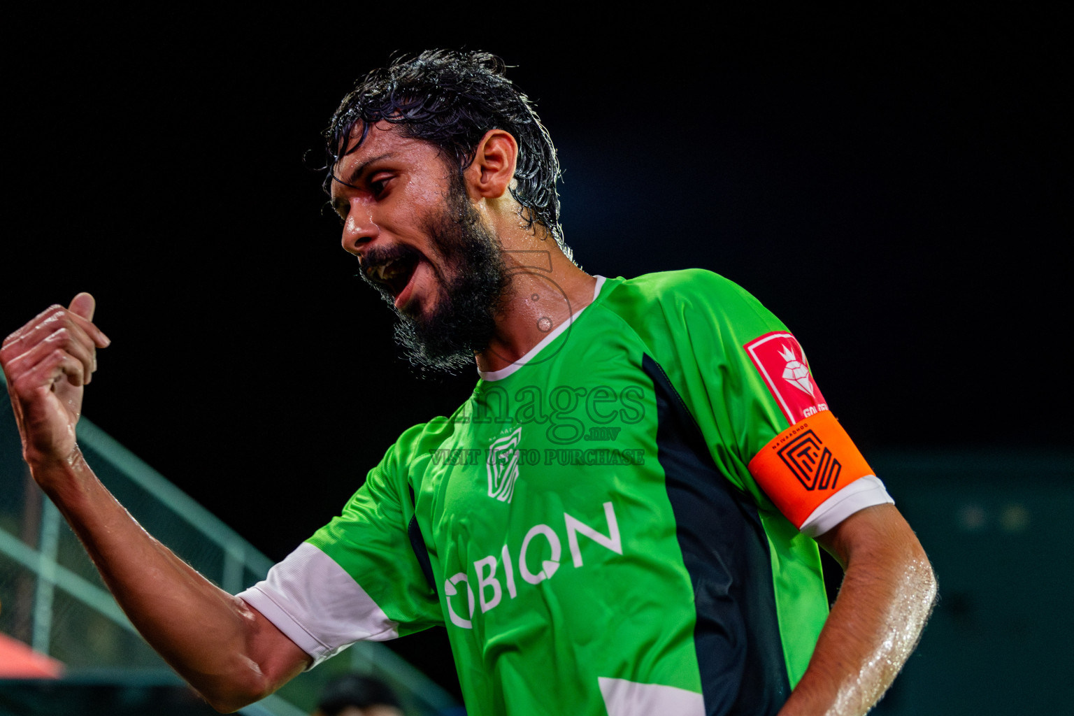 HDh Naivaadhoo vs HDh Makunudhoo in Atoll Round Semi-Final on Day 23 of Golden Futsal Challenge 2025 was held on Monday , 27th January 2025, in Hulhumale', Maldives. Photos: Nausham Waheed / images.mv