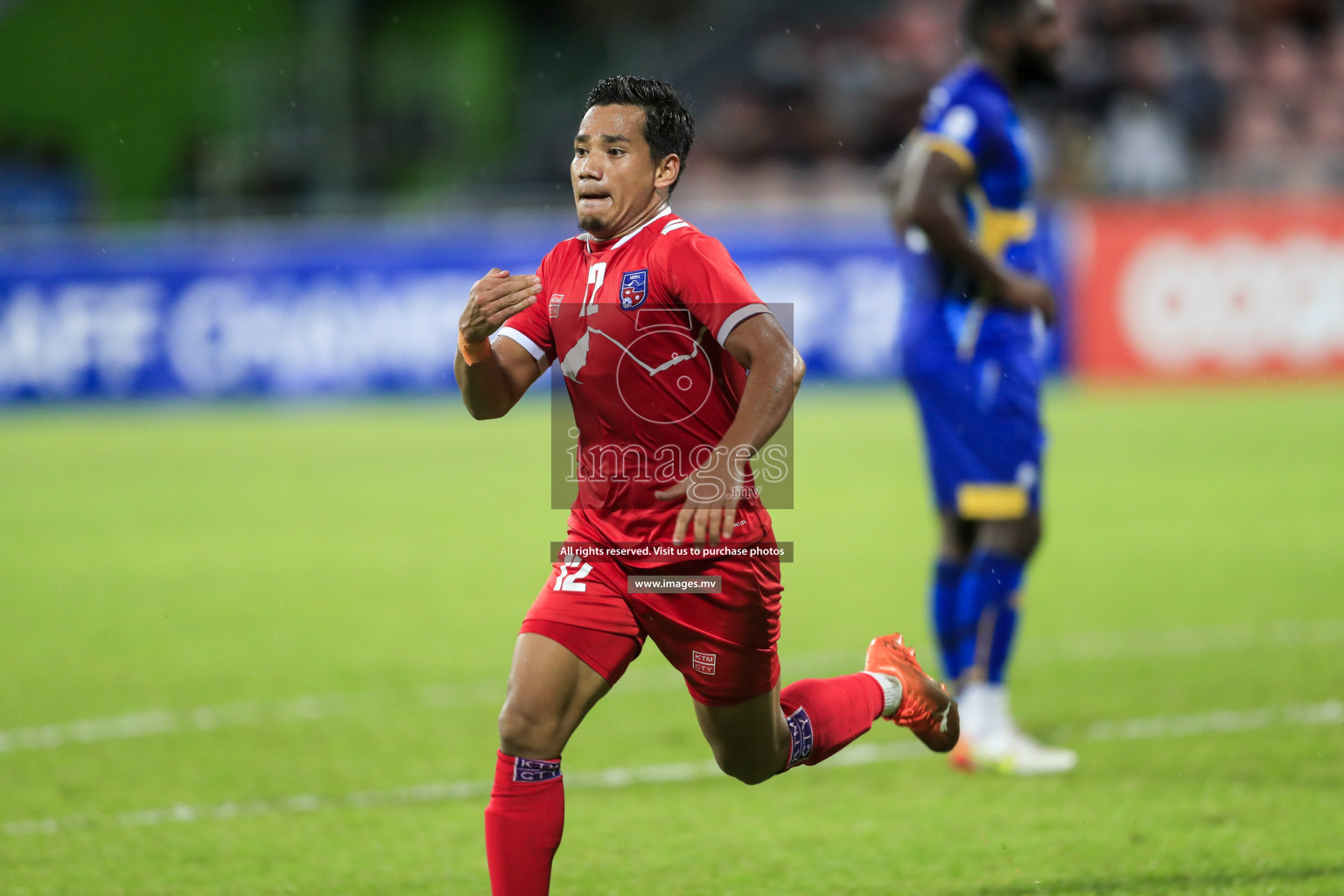 Nepal vs Sri Lanka in SAFF Championship 2021 held on 4th October 2021 in Galolhu National Stadium, Male', Maldives