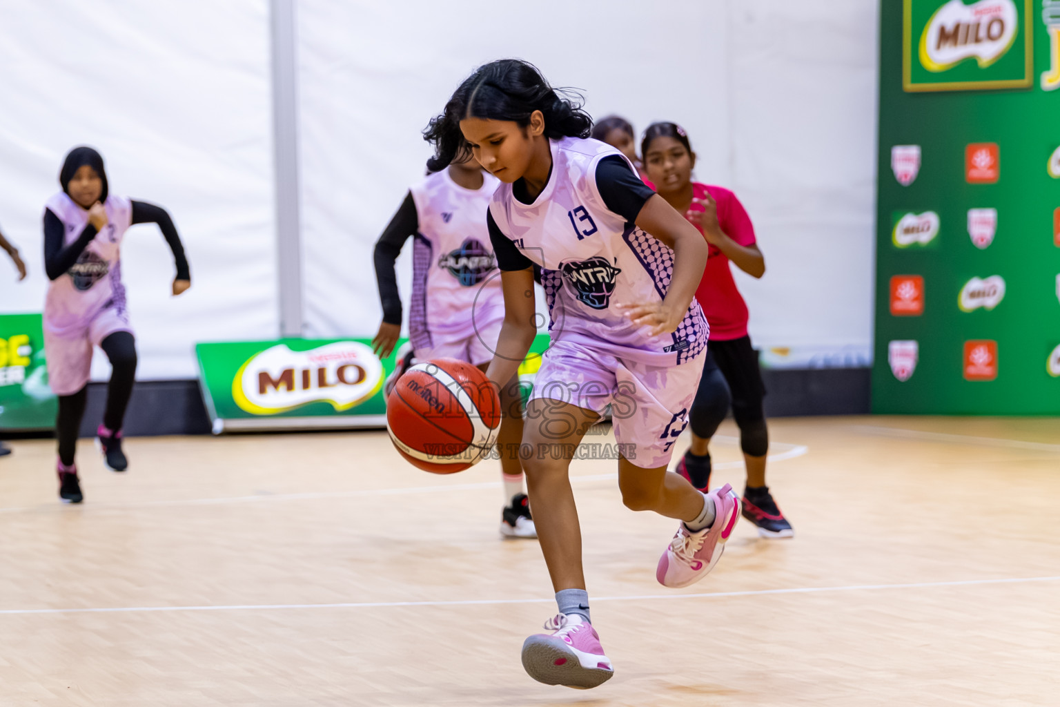Day 2 of Milo 5 x 5 Junior Challenge 2025 - Basketball tournament held in Basketball Training Center, Male', Maldives on Friday, 10th October 2025. Photos by: Nausham Waheed / Images.mv