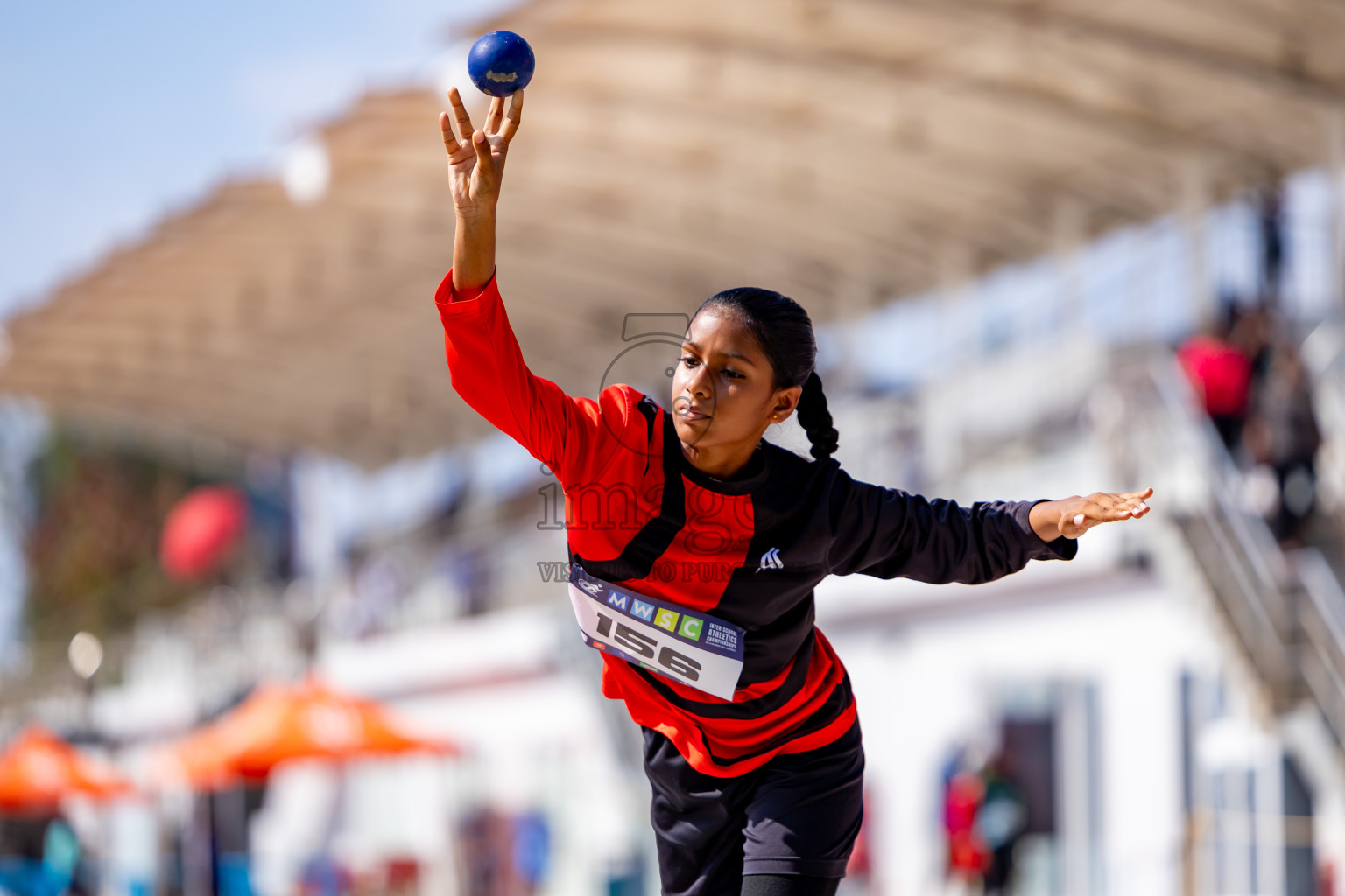 Day 4 of MWSC Interschool Athletics Championships 2024 held in Hulhumale Running Track, Hulhumale, Maldives on Tuesday, 12th November 2024. Photos by: Nausham Waheed / Images.mv