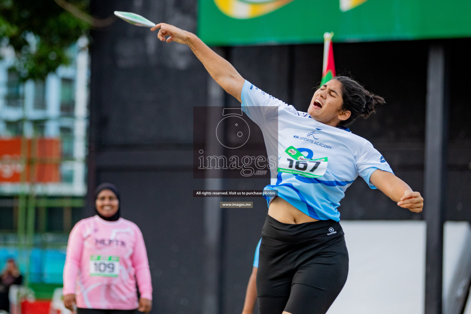 Day 2 of National Athletics Championship 2023 was held in Ekuveni Track at Male', Maldives on Friday, 24th November 2023. Photos: Hassan Simah / images.mv