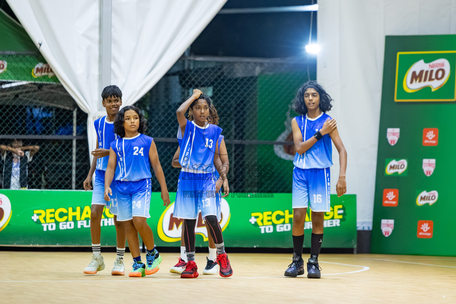 Milo 5 x 5 Junior Challenge 2025 - Basketball tournament held in Basketball Training Center, Male', Maldives on Thursday, 09th October 2025. 
Photo by: Hassan Simah / Images.mv
