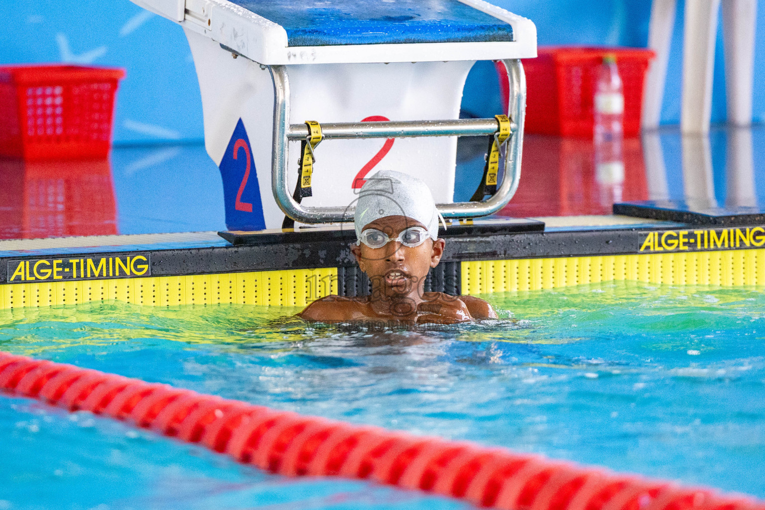 Day 4 of 20th Inter-school Swimming Competition 2024 held in Hulhumale', Maldives on Tuesday, 15th October 2024. Photos: Ismail Thoriq / images.mv