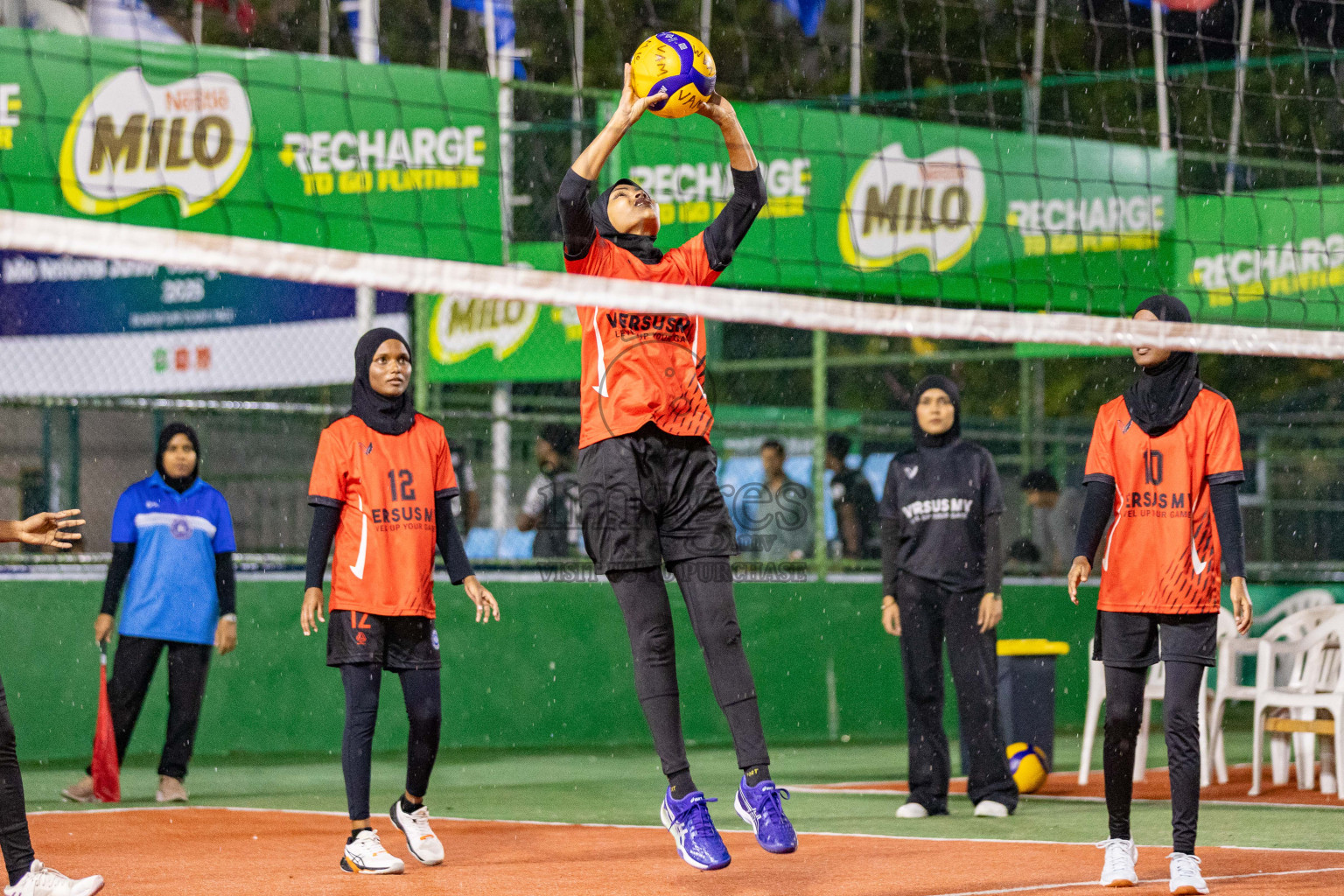 Vilingili Z. Jamiyya vs Alma Sports Club in Milo National Junior Volleyball Championship 2025 Day 2 was held on Sunday, 23rd November 2025 at Ekuveni Turf Court Male', Maldives. Photos: Areef Adam / images.mv