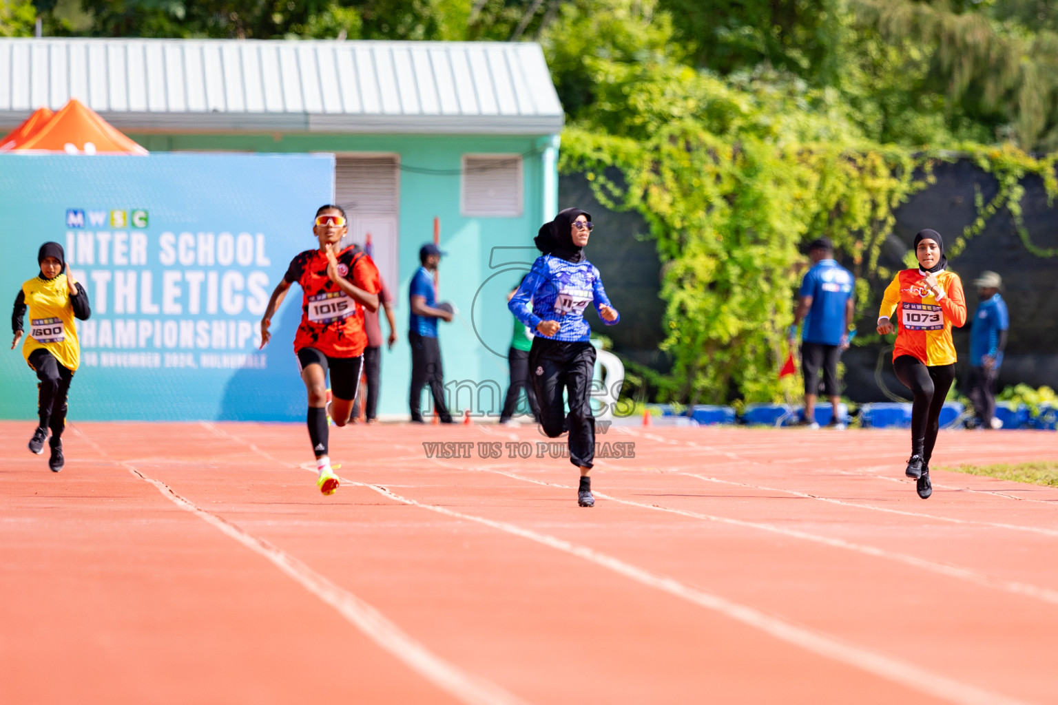 Day 3 of MWSC Interschool Athletics Championships 2024 held in Hulhumale Running Track, Hulhumale, Maldives on Monday, 11th November 2024. 
Photos by: Hassan Simah / Images.mv