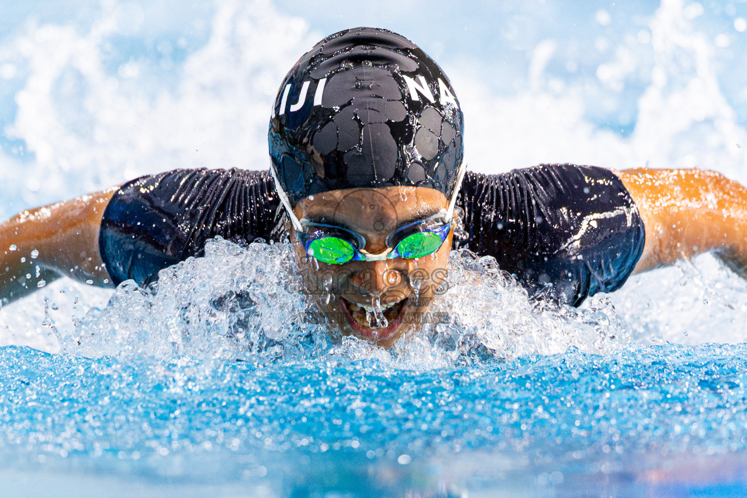 Day 4 of 1st National Short Course Swimming Competition held in Hulhumale', Maldives on Tuesday, 17th June 2025. Photos: Nausham Waheed / images.mv