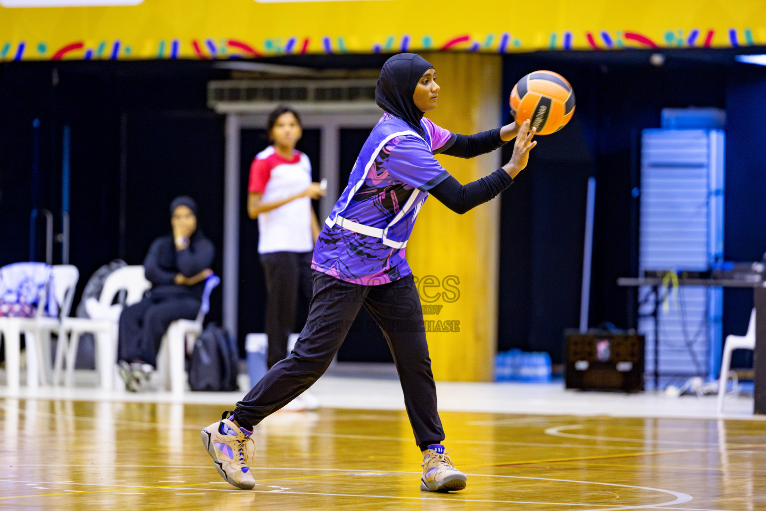 Day 2 of 21st National Netball Tournament was held in Social Canter at Male', Maldives on Thursday, 10th May 2024. Photos: Nausham Waheed / images.mv