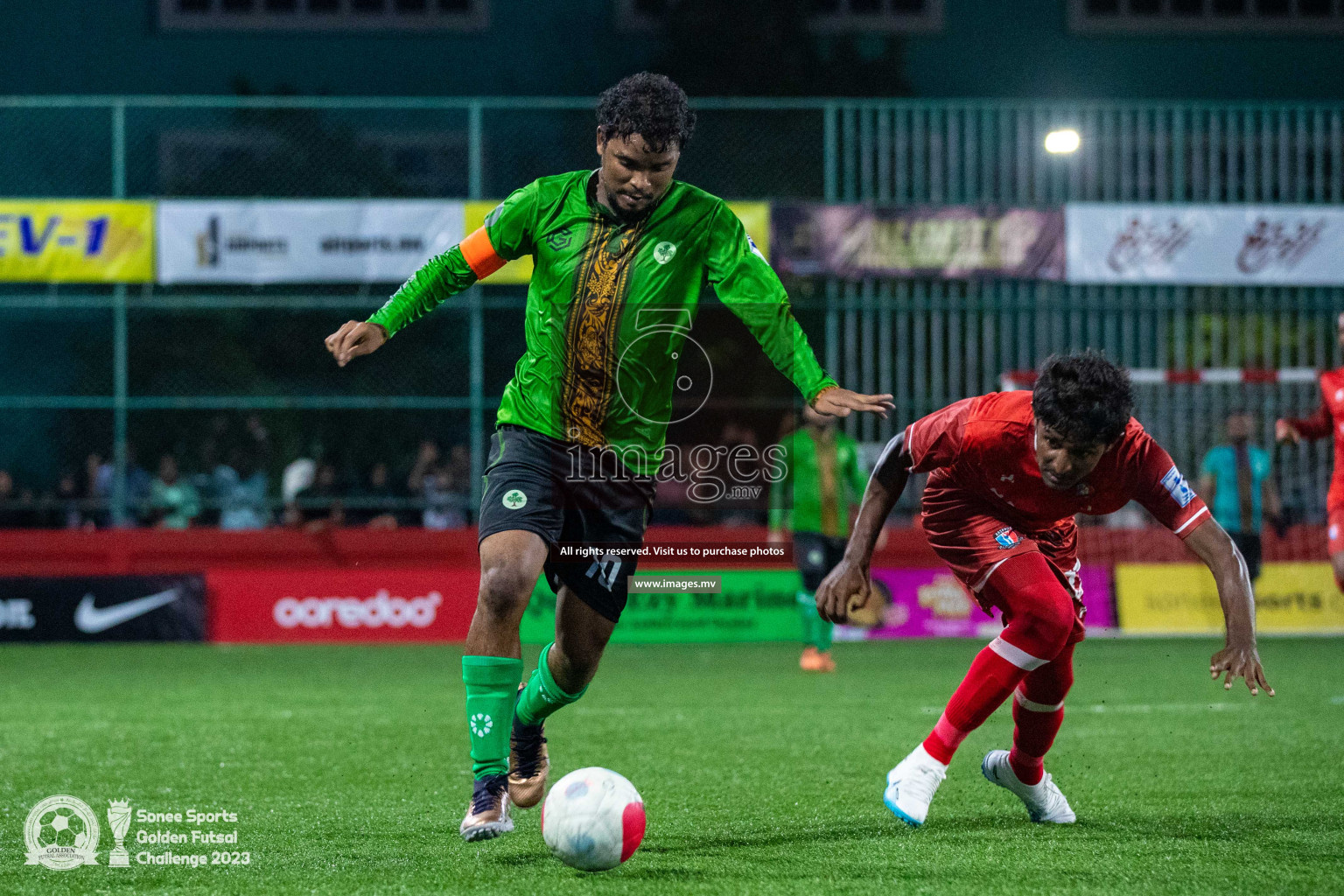 AA. Rasdhoo vs AA. Feridhoo in Day 4 of Golden Futsal Challenge 2023 on 08 February 2023 in Hulhumale, Male, Maldives