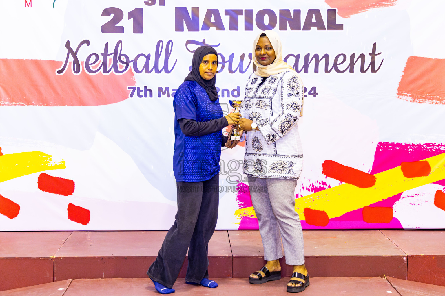 Sports Club Skylark vs Youth United Sports Club in Final of 21st National Netball Tournament was held in Social Canter at Male', Maldives on Monday, 13th May 2024. Photos: Nausham Waheed / images.mv