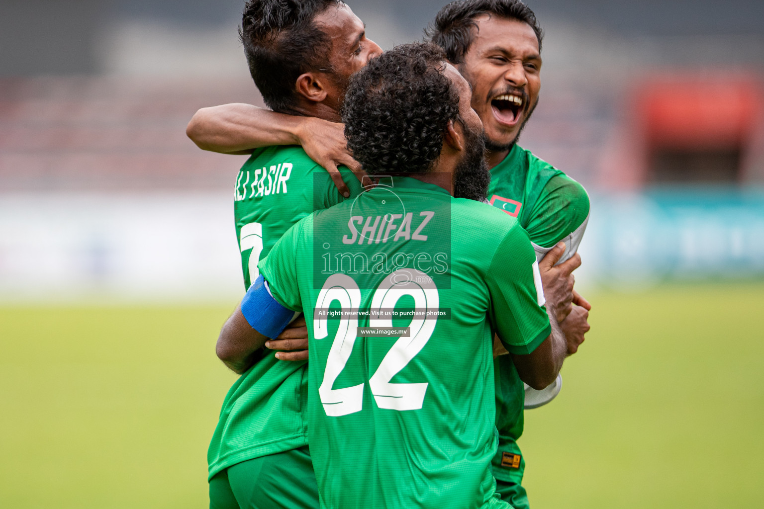 Maziya Sports & Recreation Club vs Bashundhara Kings in the group stage of AFC Cup 2023 held in the National Stadium, Male, Maldives, on Tuesday 19th September 2023. Photos: Mohamed Mahfooz Moosa