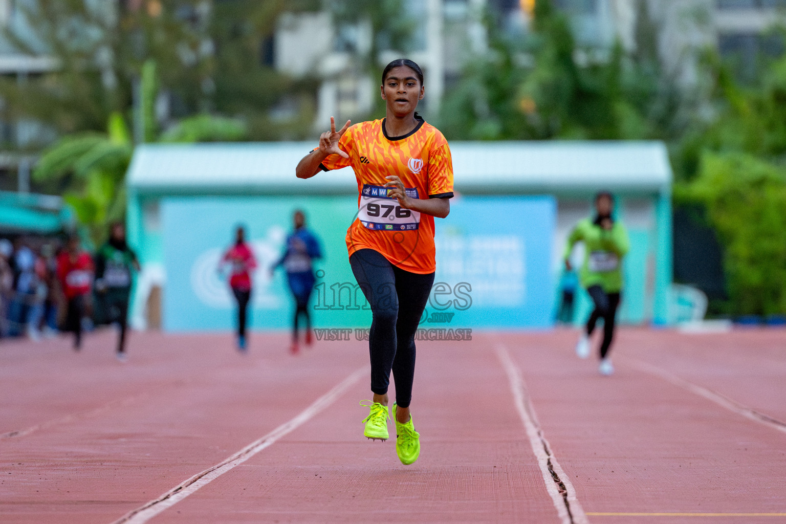 Day 2 of MWSC Interschool Athletics Championships 2024 held in Hulhumale Running Track, Hulhumale, Maldives on Sunday, 10th November 2024. 
Photos by: Hassan Simah / Images.mv