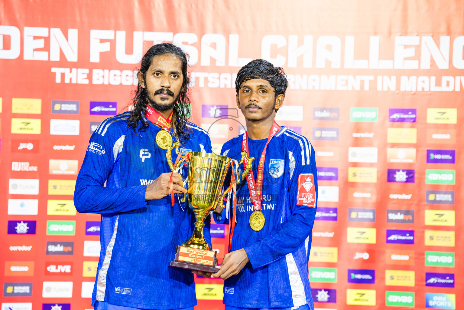 AA. Mathiveri VS AA. Thoddoo in Atoll Round Final on Day 20 of Golden Futsal Challenge 2025 was held on Thursday, 23rd January 2025, in Hulhumale', Maldives. Photos: Abdulla Abeed / images.mv