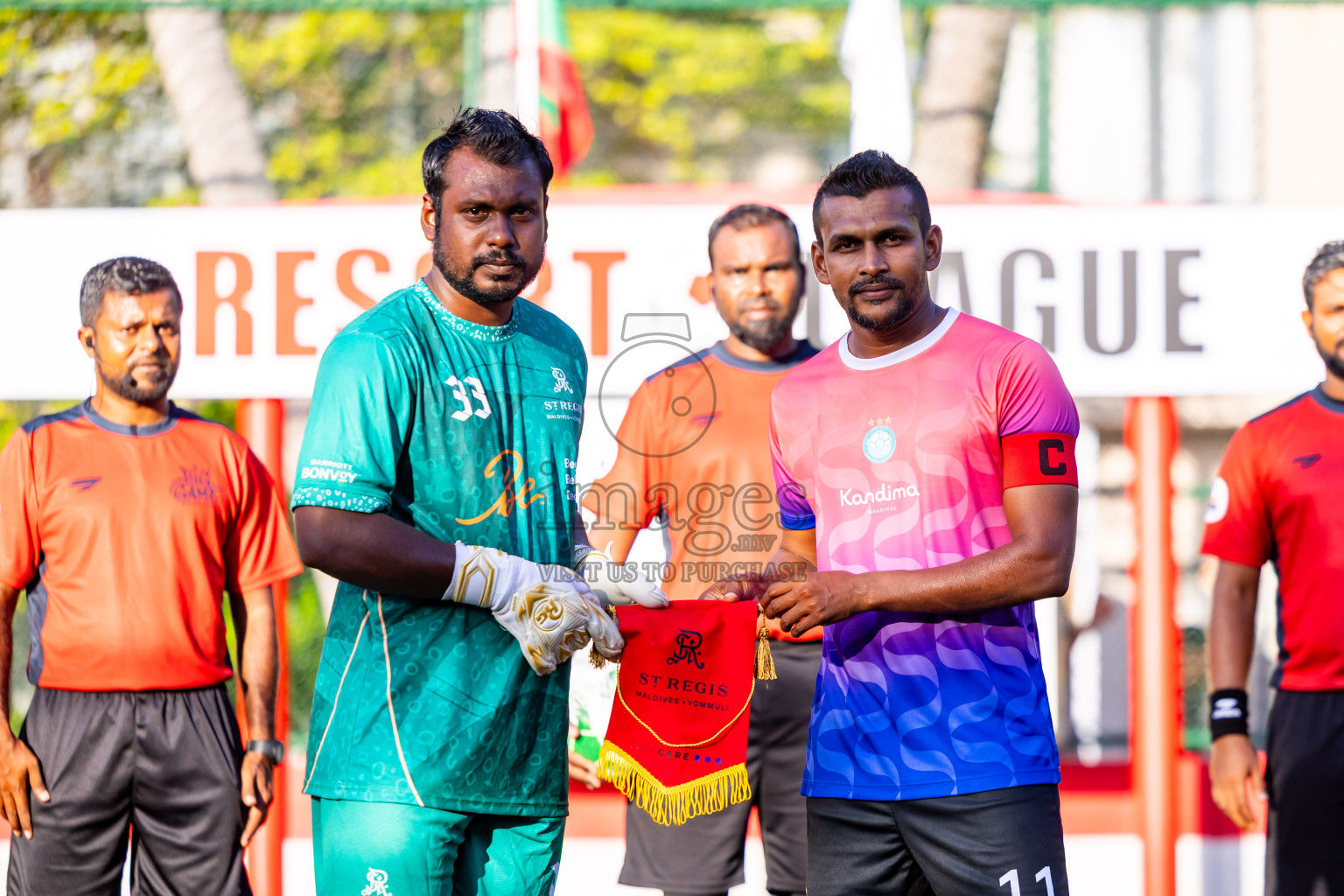 ST REGIS vs Kandima in Day 3 of Resort League 2025 (Dhaalu Zone) was held on Saturday, 17th May 2025 in Niyama Private island, Dhaalu Atoll, Maldives. Photos: Nausham Waheed / images.mv