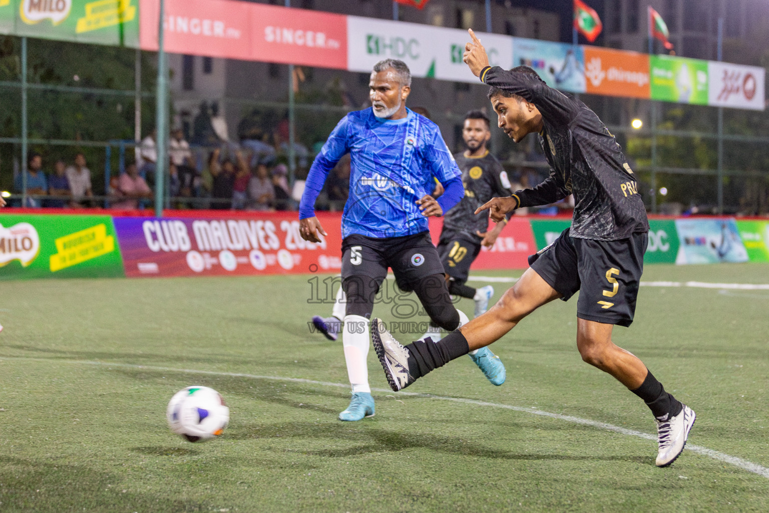 Prison Club vs Police Club in Club Maldives Cup 2024 held in Rehendi Futsal Ground, Hulhumale', Maldives on Saturday, 28th September 2024. Photos: Hassan Simah / images.mv