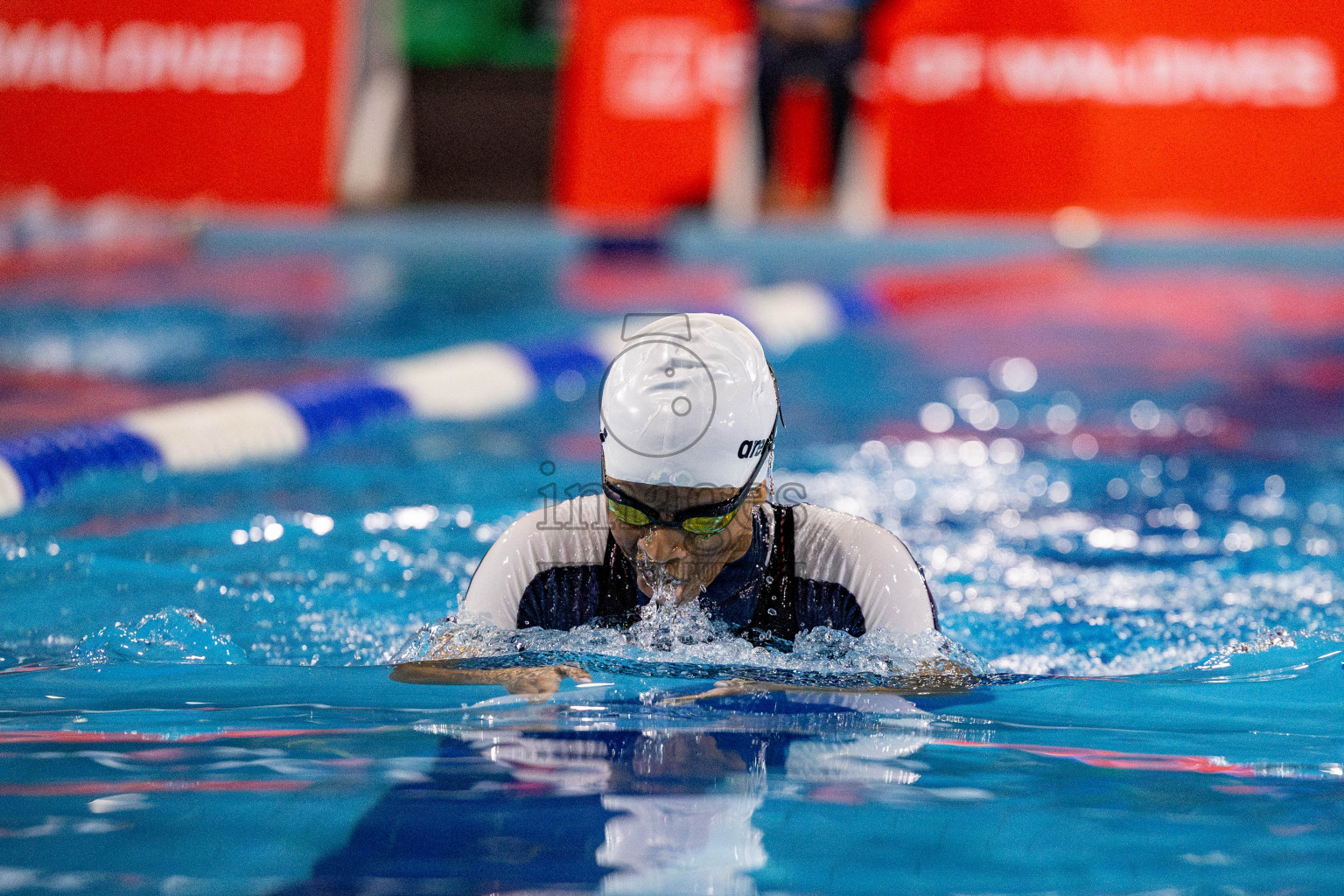 Day 4 of National Swimming Championship 2024 held in Hulhumale', Maldives on Monday, 16th December 2024. Photos: Hassan Simah / images.mv