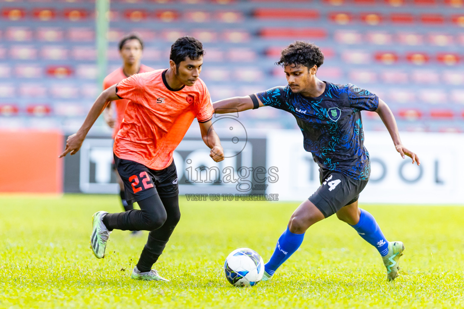 Super United Sports vs Club Eagles in Day 7 of Under 19 Youth Championship 2024 was held at National Stadium in Male', Maldives on Monday, 27th June 2024. Photos: Nausham Waheed / images.mv