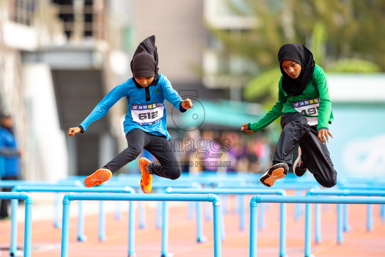 Day 2 of MWSC Interschool Athletics Championships 2024 held in Hulhumale Running Track, Hulhumale, Maldives on Sunday, 10th November 2024.
Photos by: Ismail Thoriq / Images.mv