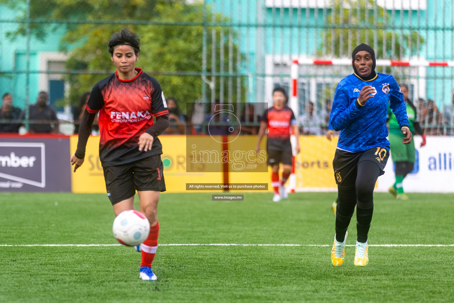 MPL vs Team Fenaka in Eighteen Thirty Women's Futsal Fiesta 2022 was held in Hulhumale', Maldives on Wednesday, 12th October 2022. Photos: Ismail Thoriq / images.mv