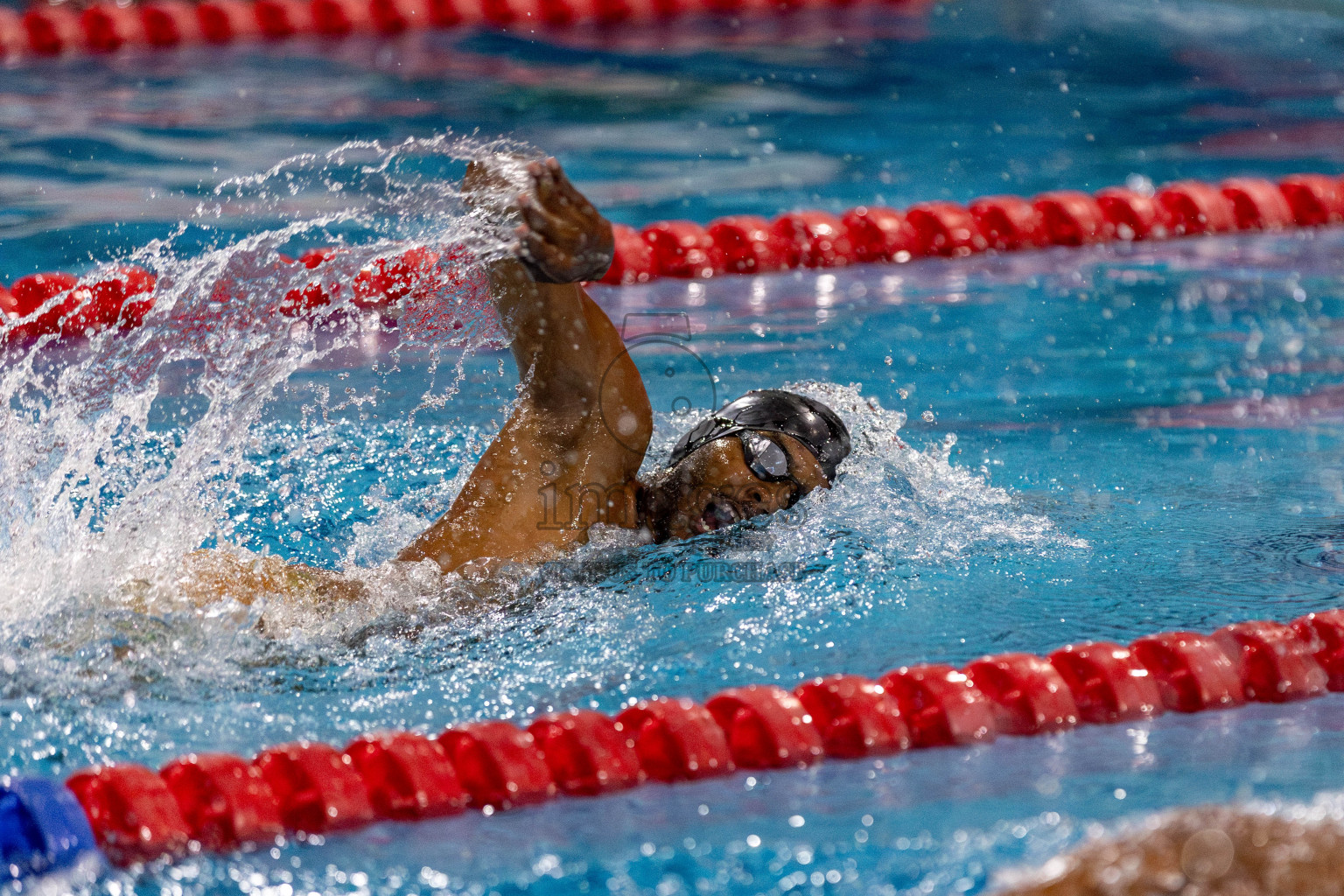 Day 2 of National Swimming Competition 2024 held in Hulhumale', Maldives on Saturday, 14th December 2024. Photos: Hassan Simah / images.mv