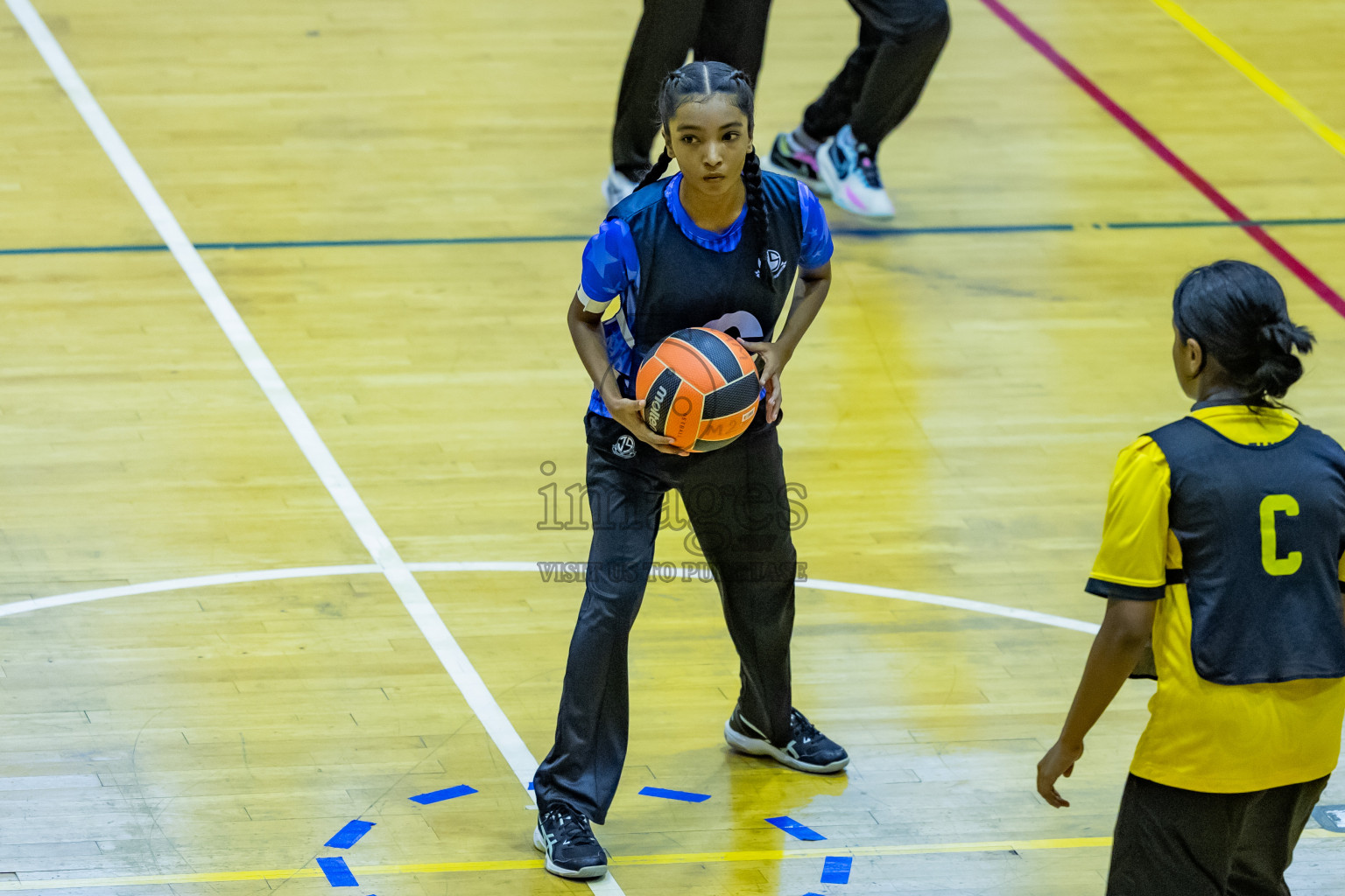 Day 12 of 25th Inter-School Netball Tournament was held in Social Center at Male', Maldives on Thursday, 22nd August 2024.