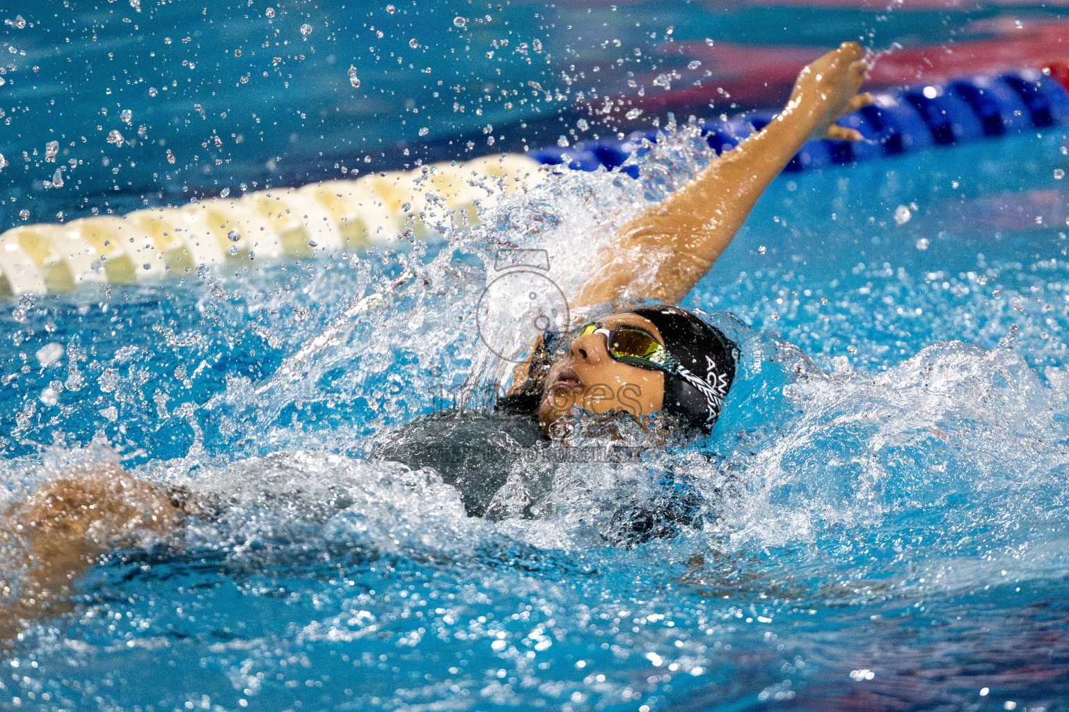 Day 6 of National Swimming Competition 2024 held in Hulhumale', Maldives on Wednesday, 18th December 2024. Photos: Mohamed Mahfooz Moosa / images.mv