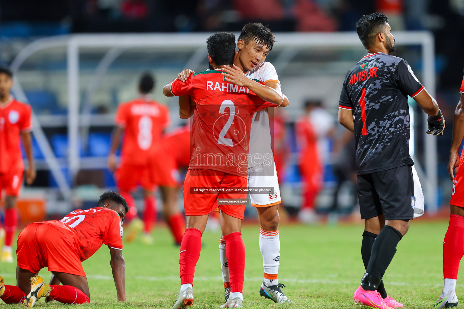 Bhutan vs Bangladesh in SAFF Championship 2023 held in Sree Kanteerava Stadium, Bengaluru, India, on Wednesday, 28th June 2023. Photos: Nausham Waheed, Hassan Simah / images.mv