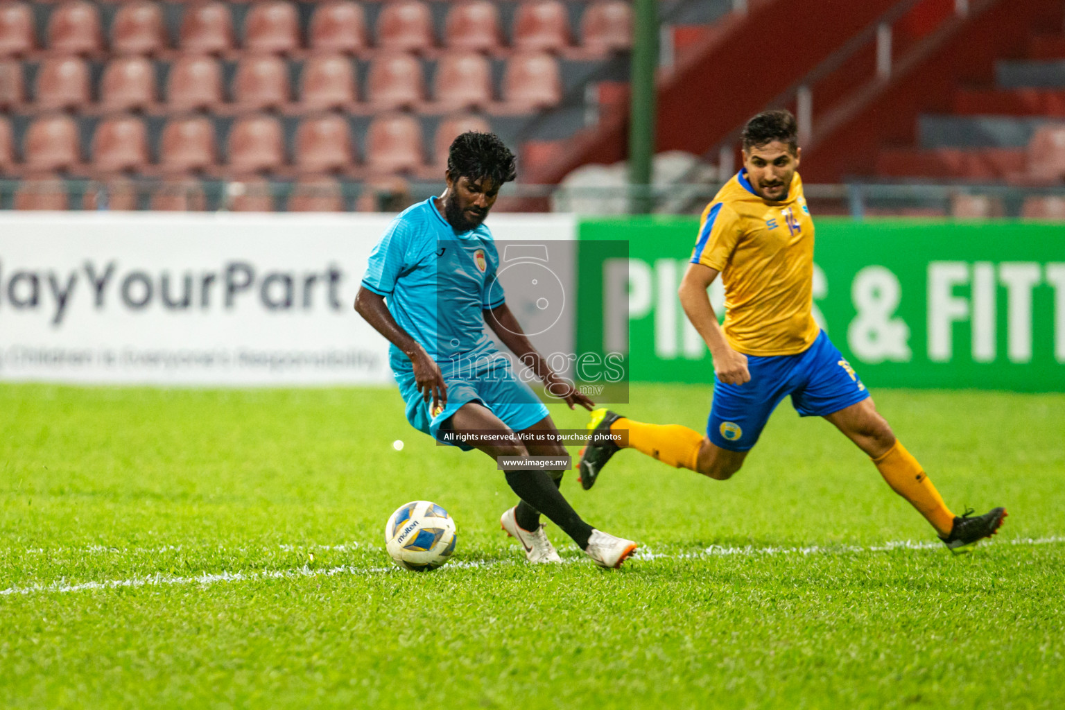 Club Valencia vs United Victory in the President's Cup 2021/2022 held in Male', Maldives on 19 December 2021