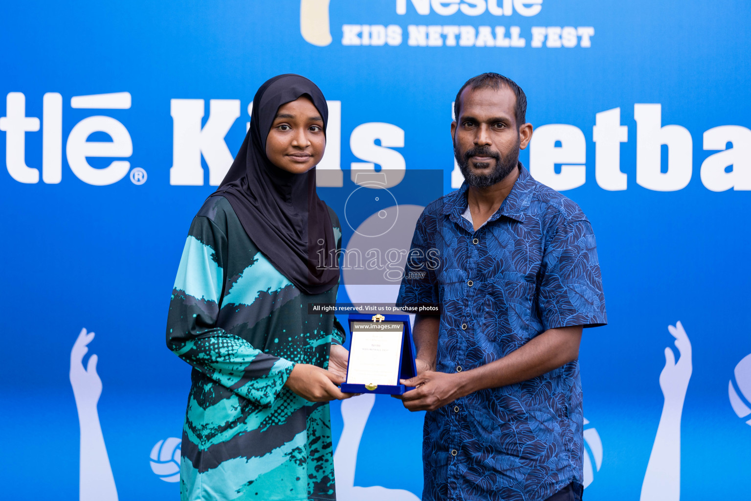 Day 2 of Nestle' Kids Netball Fiesta 2023 held in Henveyru Stadium, Male', Maldives on Thursday, 1st December 2023. Photos by Nausham Waheed / Images.mv