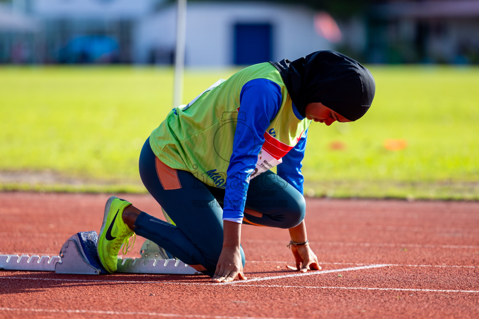 Day 1 of 33rd National Athletics Championship was held in Ekuveni Track at Male', Maldives on Thursday, 5th September 2024. Photos: Nausham Waheed / images.mv