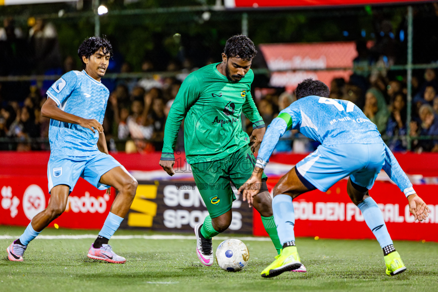 HA Dhidhdhoo vs HA Vashafaru in Haa Alif Atoll Finals Day 28 of Golden Futsal Challenge 2025 was held on Saturday , 1st February 2025, in Hulhumale', Maldives. Photos: Nausham Waheed / images.mv
