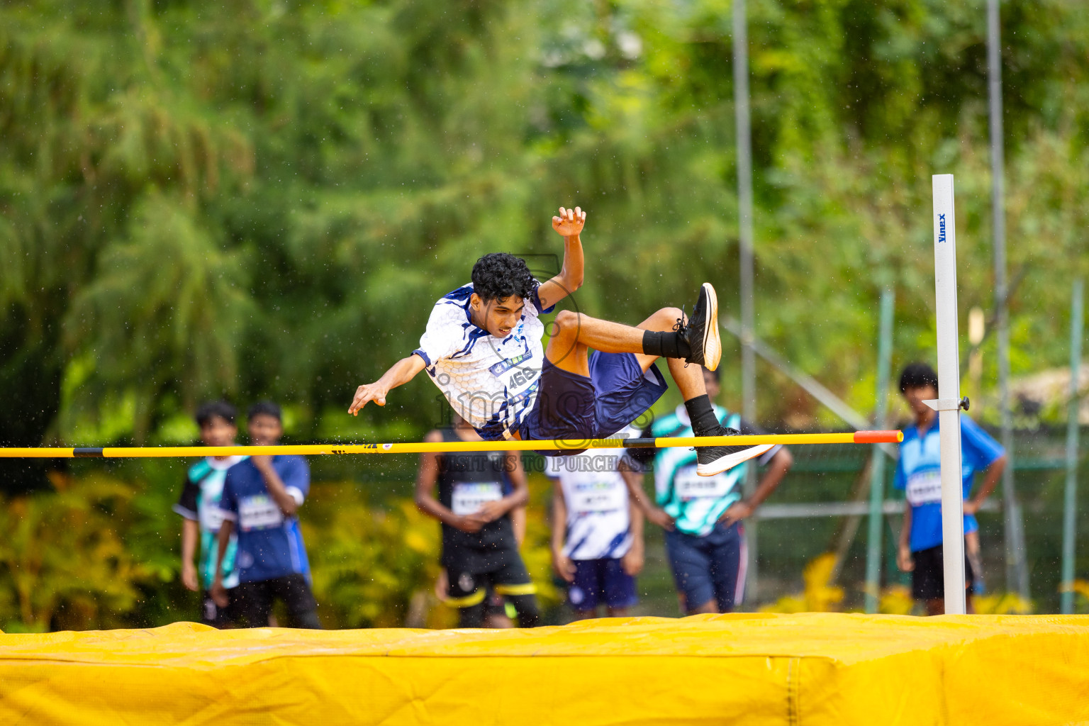 Day 1 of MWSC Interschool Athletics Championships 2024 held in Hulhumale Running Track, Hulhumale, Maldives on Saturday, 9th November 2024. 
Photos by: Ismail Thoriq / images.mv