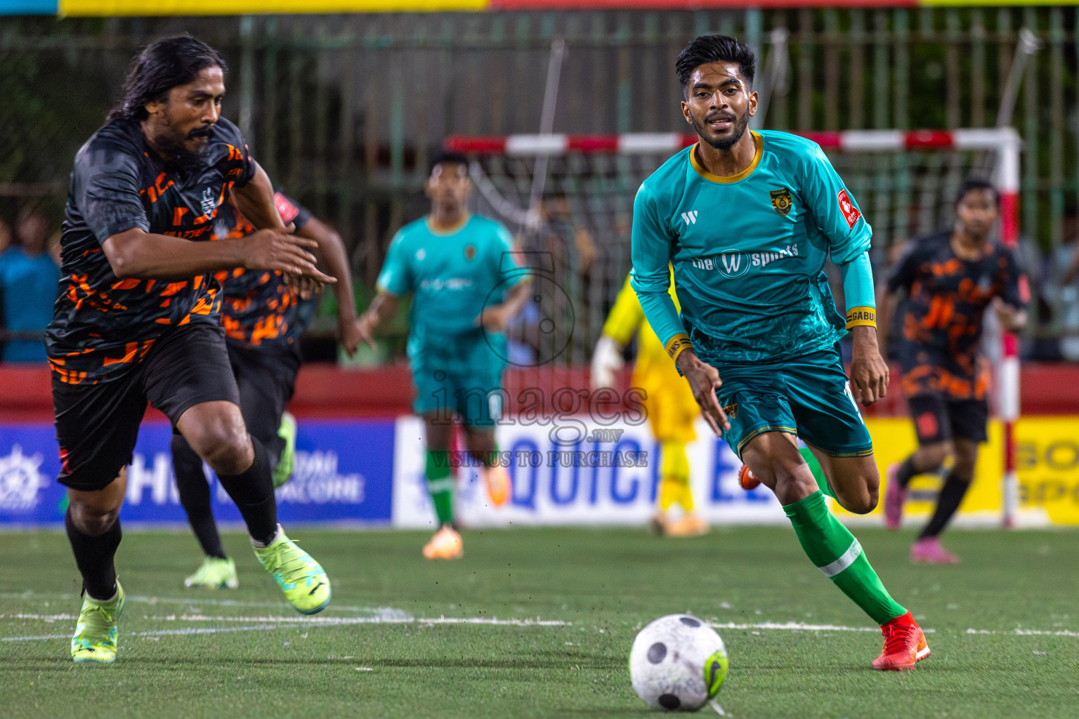 ADh Hangnaameedhoo vs ADh Mandhoo in Day 3 of Golden Futsal Challenge 2024 was held on Thursday, 18th January 2024, in Hulhumale', Maldives Photos: Mohamed Mahfooz Moosa / images.mv